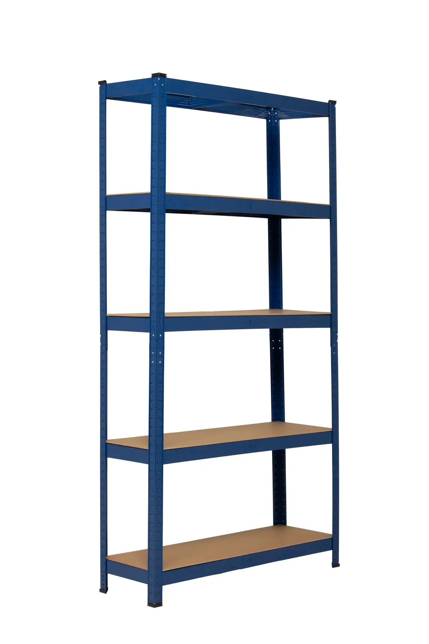 scaffale in metallo blu 5 ripiani