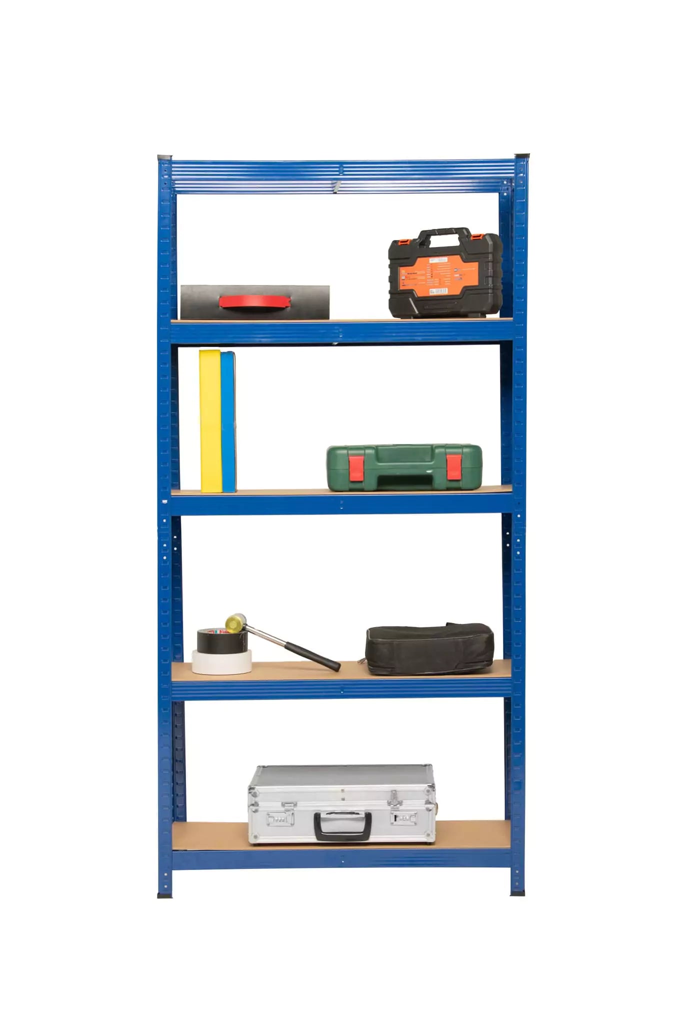 scaffale blu 5 ripiani