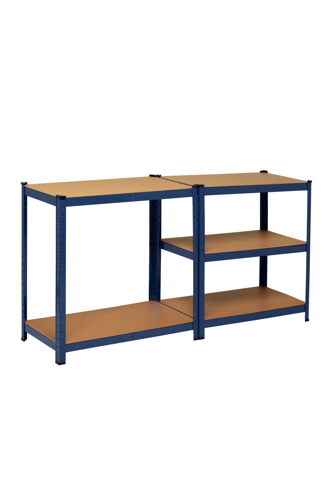 Scaffale in Metallo 5 Ripiani Blu 180 x 90 x 45