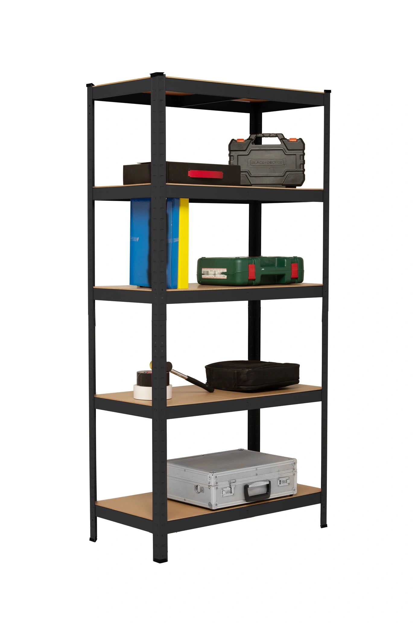 scaffale zincato 180 nero