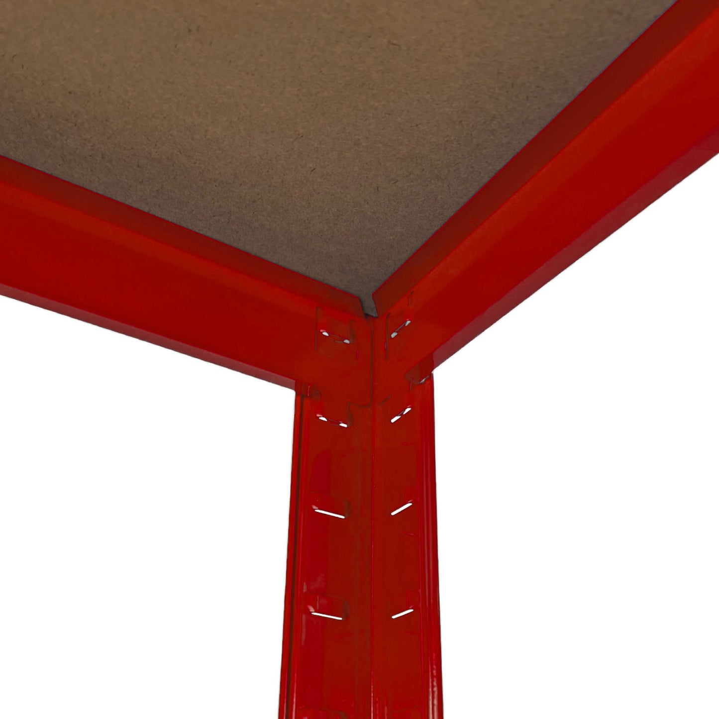 Set Scaffali in metallo 180x90x45 Rosso 3 pezzi