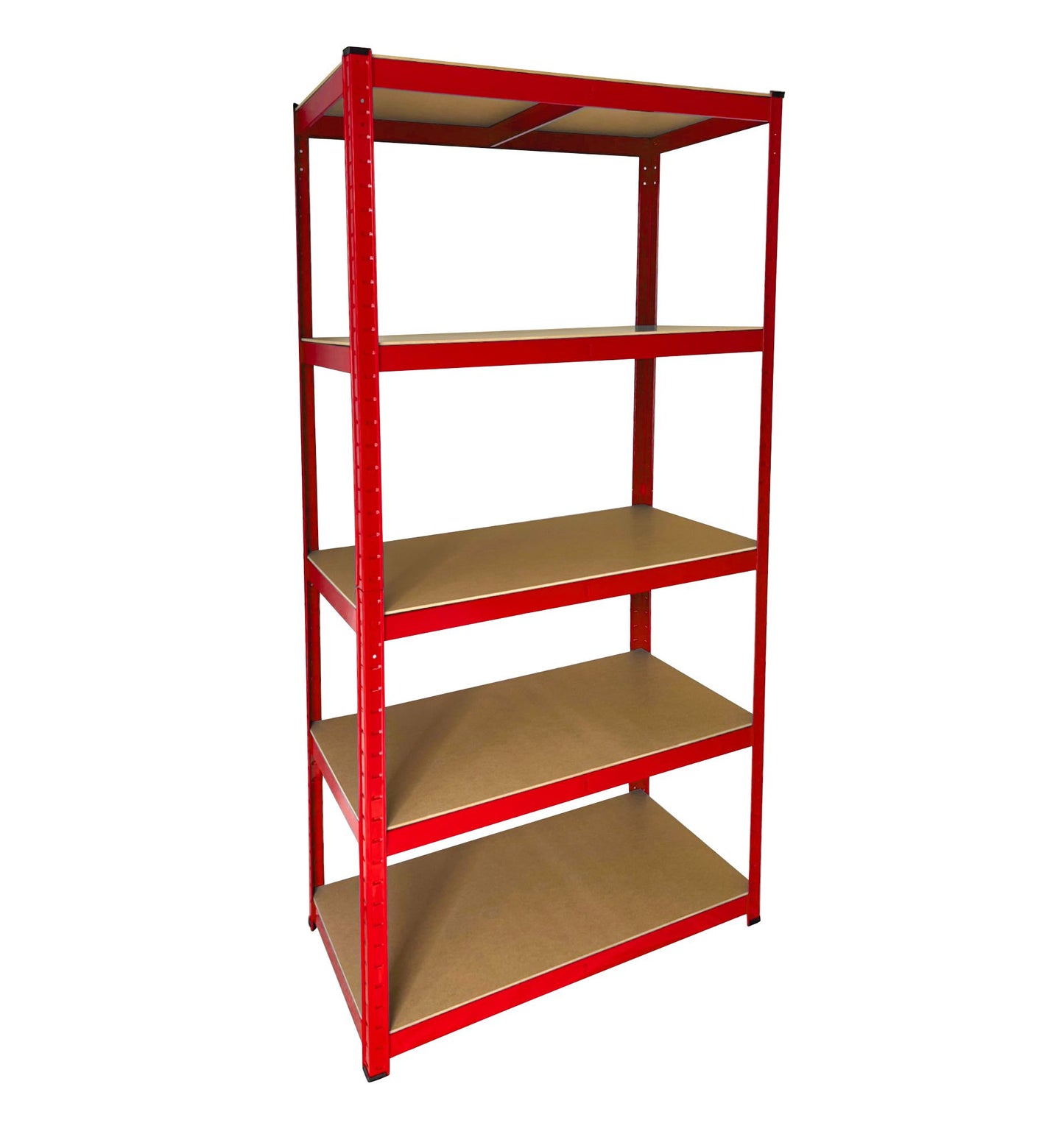 Set Scaffali in metallo 180x90x45 Rosso 3 pezzi