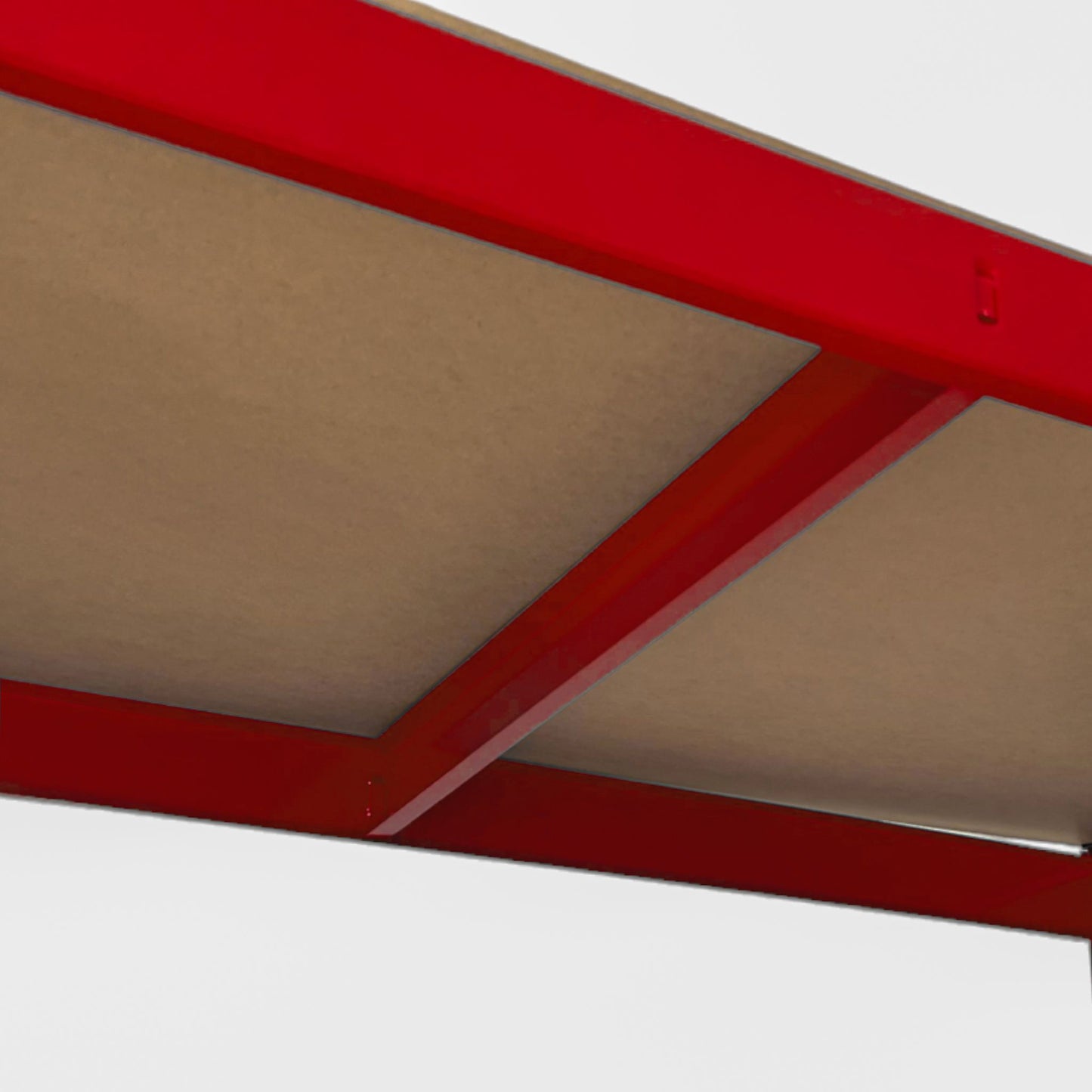 Set Scaffali in metallo 180x90x45 Rosso 3 pezzi