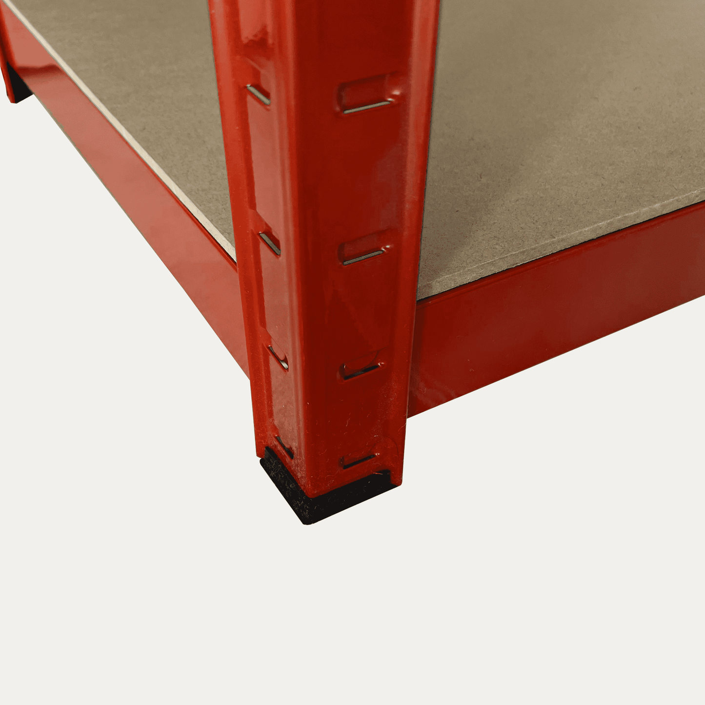 Set Scaffali in metallo 180x90x45 Rosso 3 pezzi